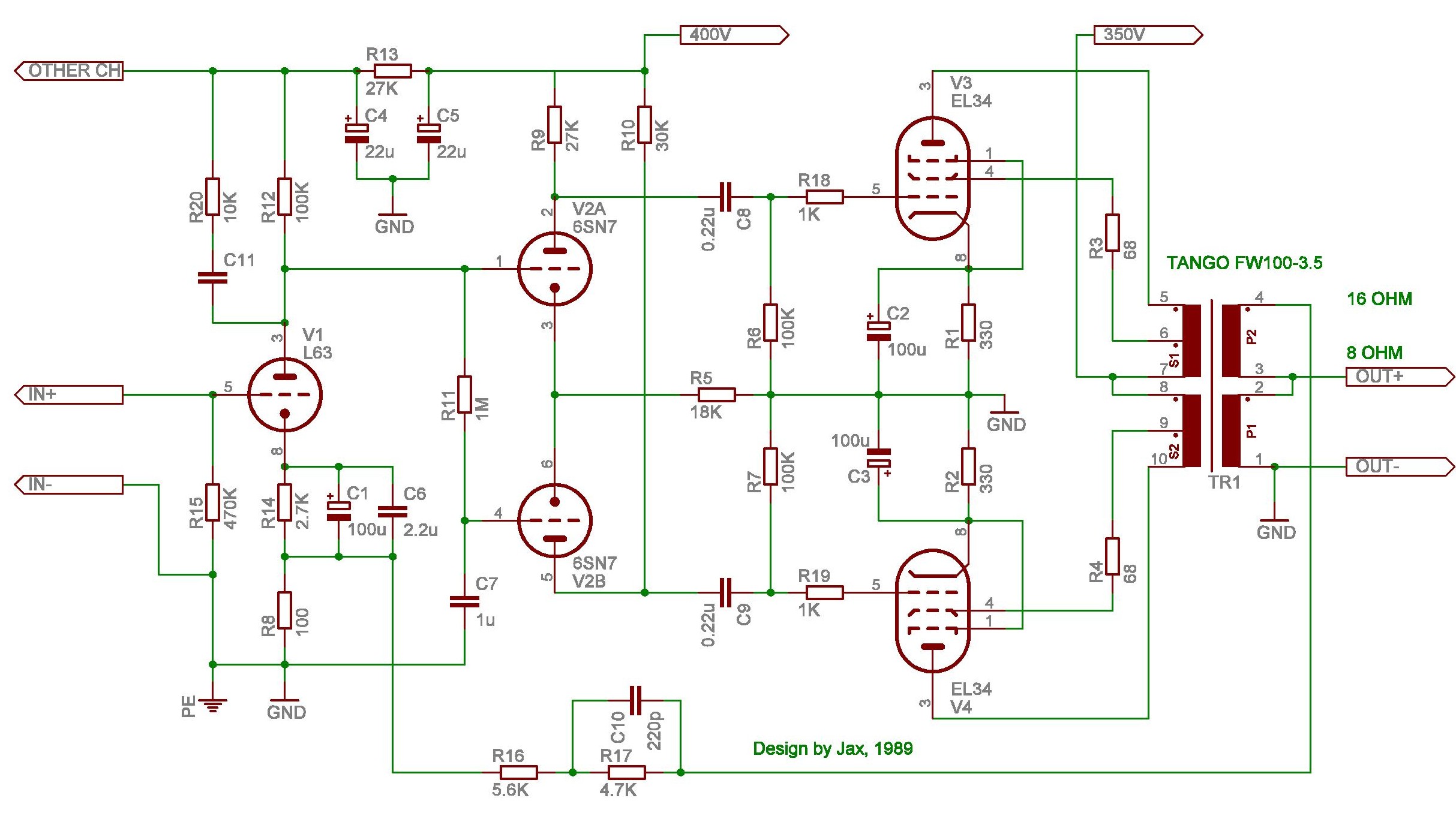 picture of EL34 PP amp